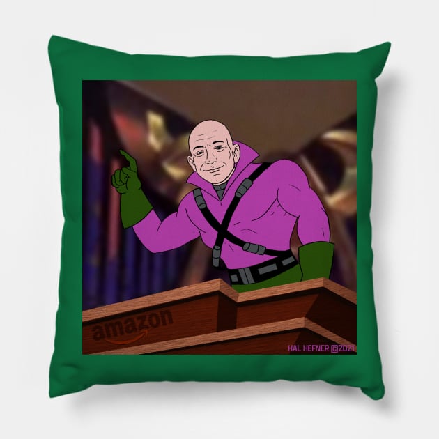 LEX BEZOS Pillow by HalHefner