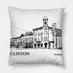 Clinton Michigan Pillow