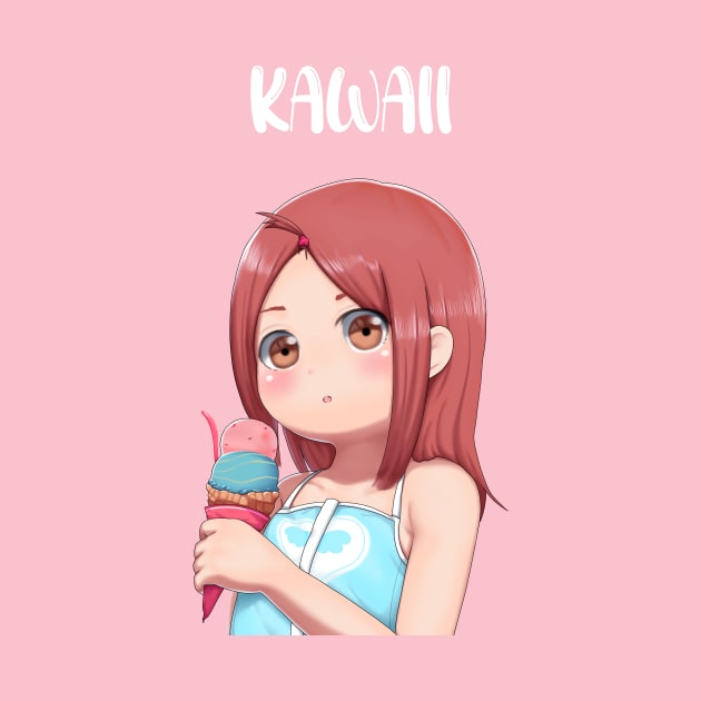 kawaii ice cream anime girl by Phantom Troupe