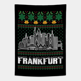 Frankfurt Germany Ugly Christmas Tapestry