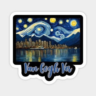 Van Gogh Ver  Canucks British Columbia Stanley Cup Magnet