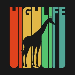 Highlife giraffe Silhouette, retro design. T-Shirt