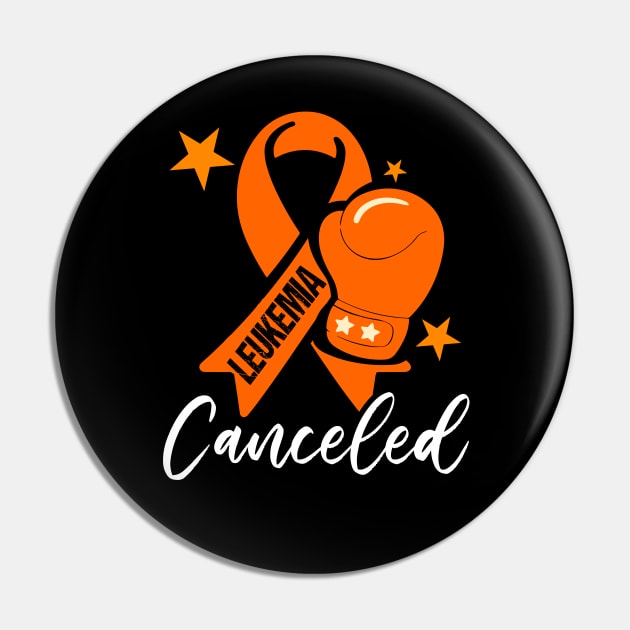 Orange Ribbon Leukemia Cancer Awareness Pin by Outrageous Flavors