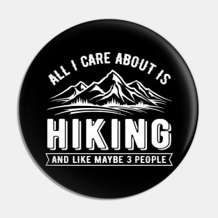 Hiking Mountains Pin
