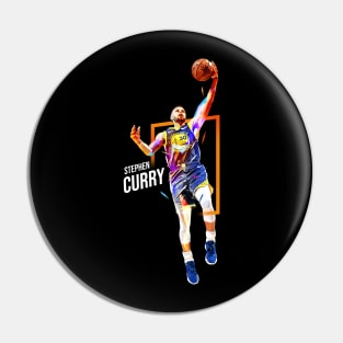 Low Poly Steph Curry Pin