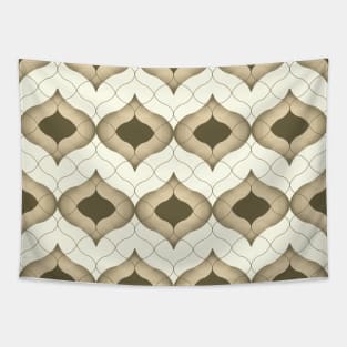 Ogee gradient  green almond earth tones Tapestry