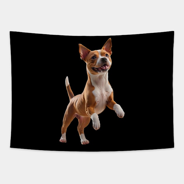 Cute and Sweet Amstaff Puppy Tapestry by FurryBallBunny
