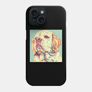 Clumber Spaniel in 70's Phone Case