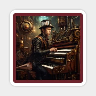 Tom Waits Steampunk Magnet