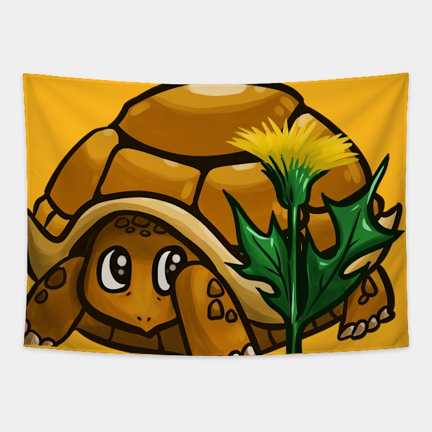 Desert Tortoise Tapestry by StripedCactusArt