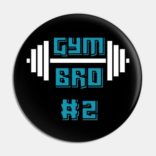 Gym Bro #2 White Pin