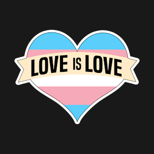 Love is Love Heart Transgender Pride T-Shirt