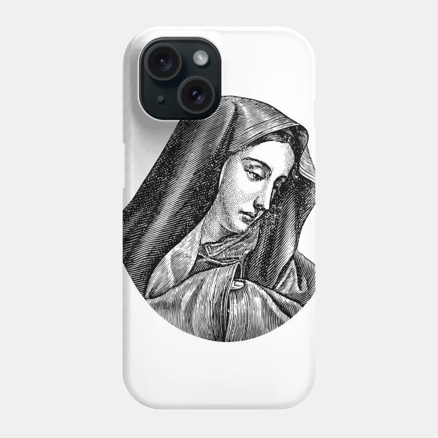 Virgin Mary Phone Case by  Colorful&Goldie