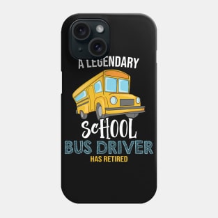 A legendary School bus driver has retired Phone Case