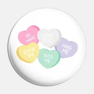 Sweetheart candies Pin