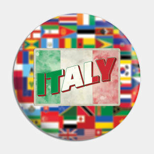 Italy Vintage style retro souvenir Pin