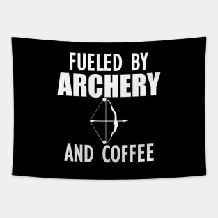 Archer - Fueled by archery and coffee Tapestry