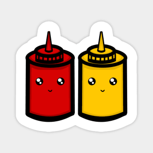 Ketchup and Mustard Magnet