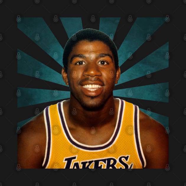 Magic Johnson II Retro Pixel II 70s by Simple Craft Shop