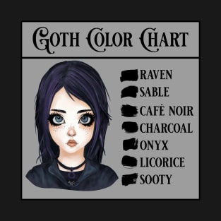 Goth Color Chart T-Shirt