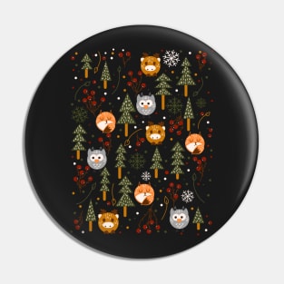 Christmas Animals Pin