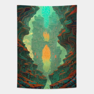 Secluded Temple Tapestry