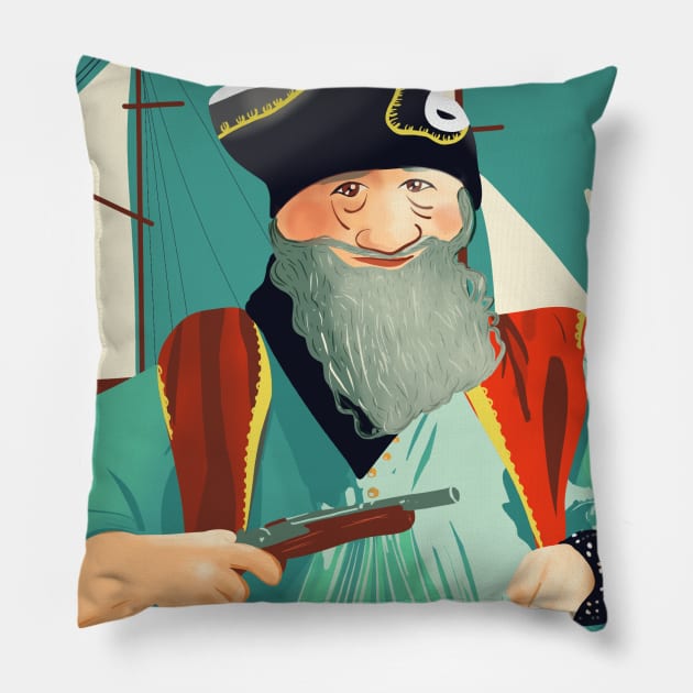 Old Corsair Pillow by Mimie20