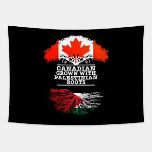 Canadian Grown With Palestinian Roots - Gift for Palestinian With Roots From Palestine Tapestry