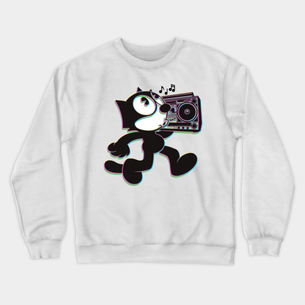 Colors Radio Walking Cat On Road Radio Control Crewneck