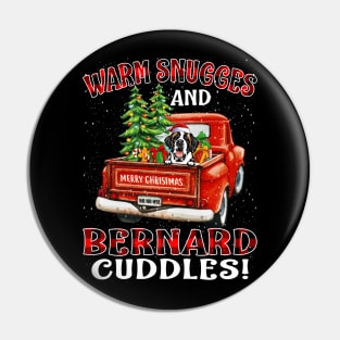 Warm Snuggles And Bernard Cuddles Ugly Christmas Sweater Pin