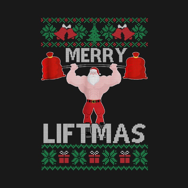 Merry Liftmas Christmas Xmas Fitmas Fitness Santa Holiday 9 by SloanCainm9cmi