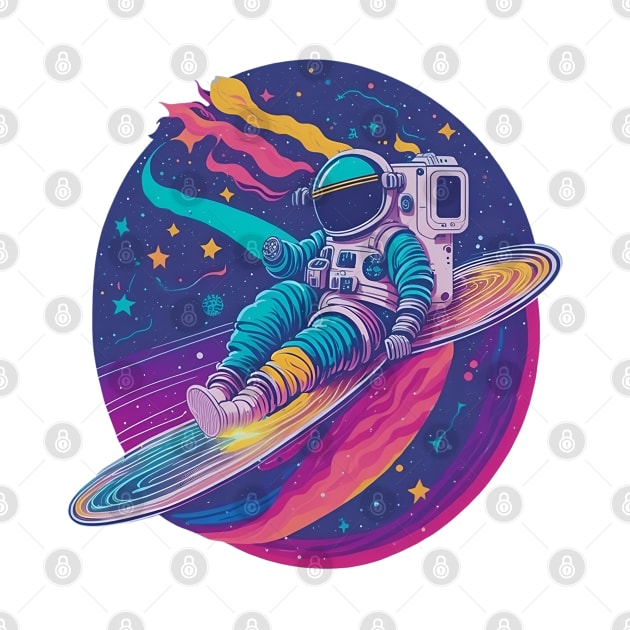 One Handed Astronout Chilling in Space by MonkeyStuff