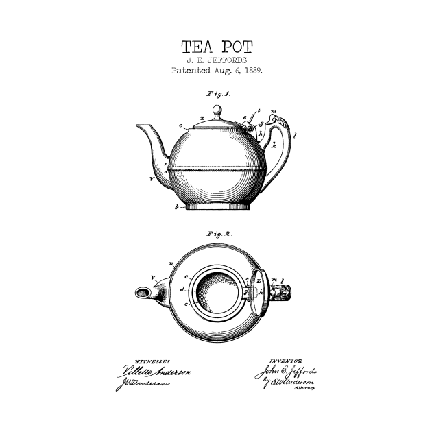 TEA POT patent by Dennson Creative