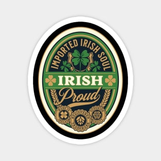 St Patricks Irish and Proud Magnet