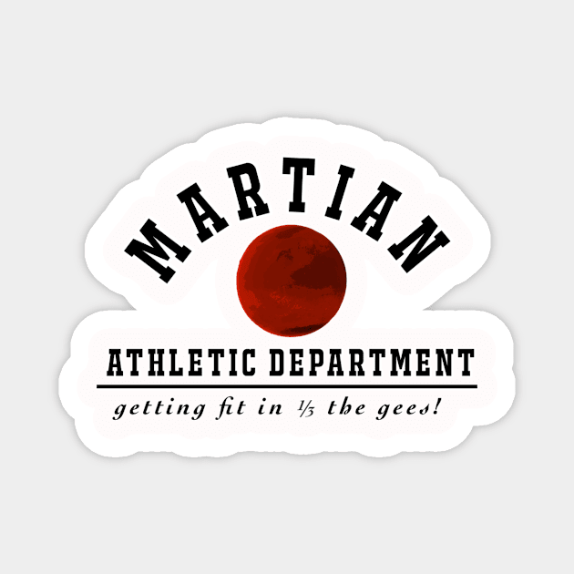 Martian Athletic Department Magnet by Sk1d_Rogu3