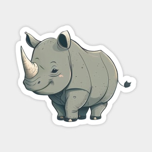 Baby Rhino - Cute Magnet