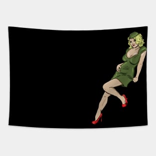 Army pin up Tapestry