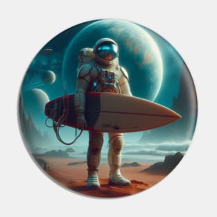 Intergalactic Surfer Pin