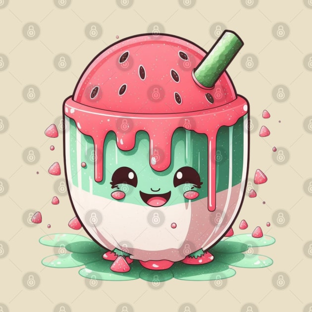 Watermelon Slush cute kawaii by SimoneSpagnuolo