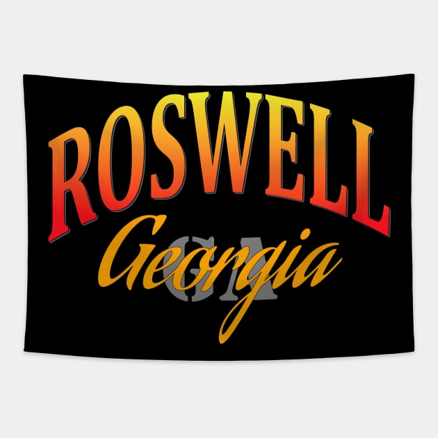 City Pride: Roswell, Georgia Tapestry by Naves