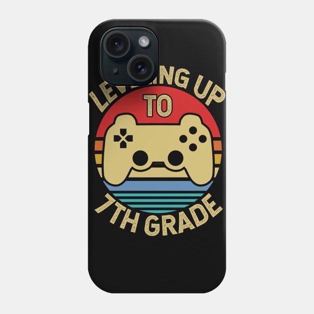 Leveling Up To 7th Grade Student Level Student Gift Phone Case by Tesszero