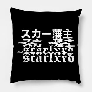 Scarlxrd White Xn Black Pillow