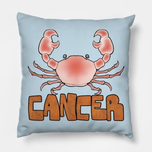 Front and Back Cancer Crab Pillow