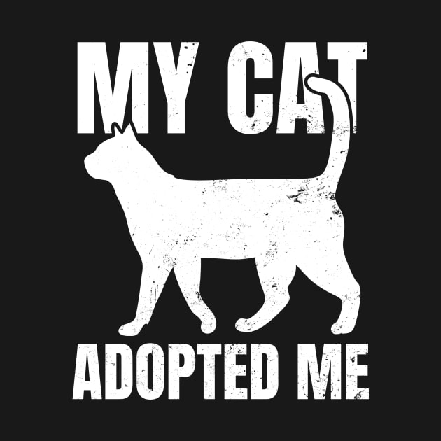 Cat Adoption Shirt | My Cat Adopted Me Gift by Gawkclothing