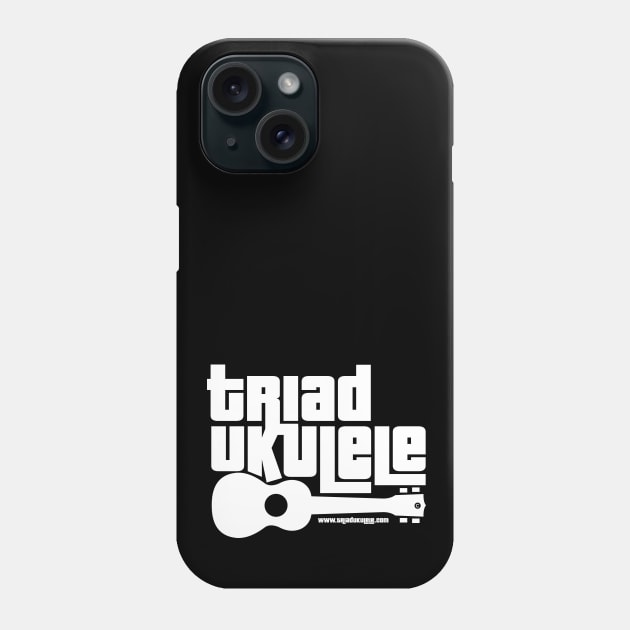 Triad Ukulele Logo White Phone Case by Sara Howard