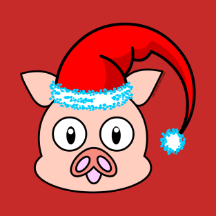 SANTA CLAUS PIGGY HEAD T-Shirt