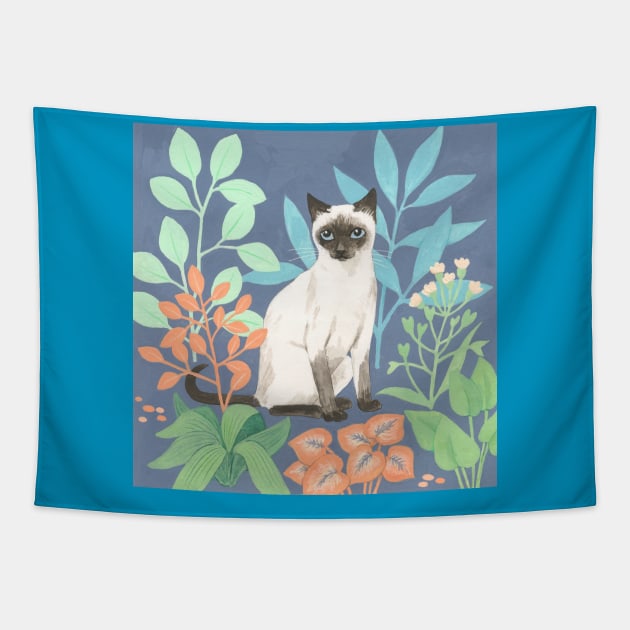 Siamese Cat Tapestry by AlisonKolesar