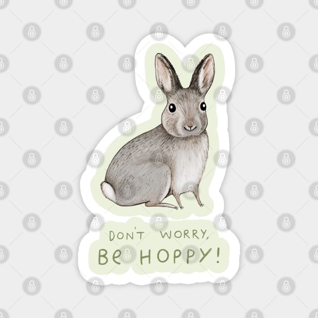 Don't Worry Be Hoppy Magnet by Sophie Corrigan