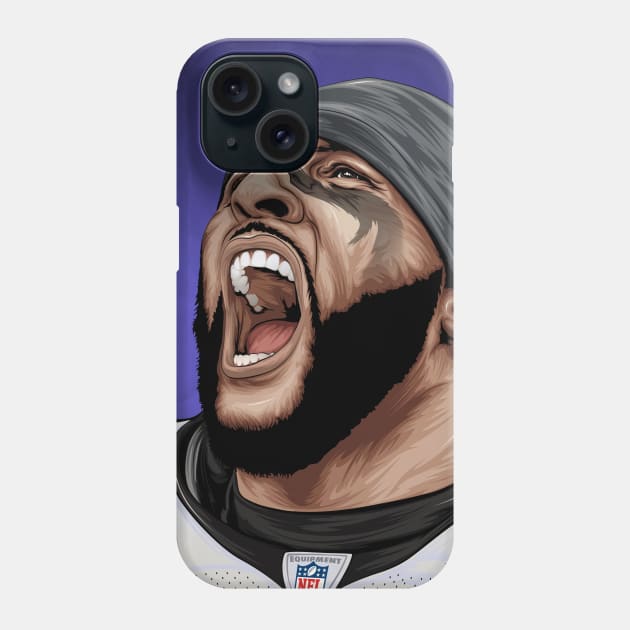 RAY LEWIS / VECTOR Phone Case by Jey13