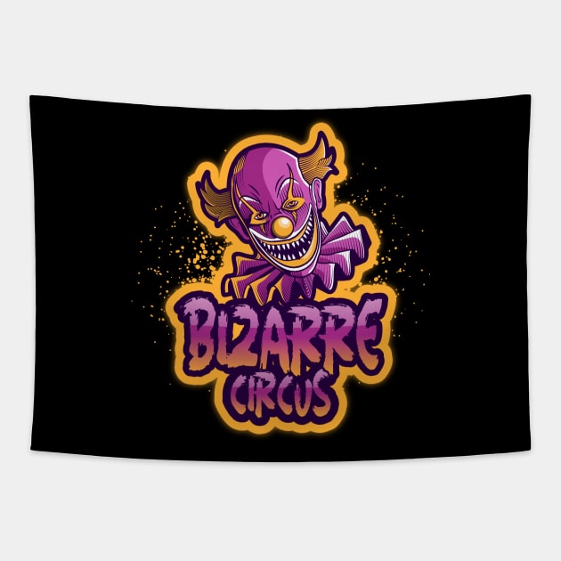 Clown Bizarre Circus Horror Scary Gaming Tapestry by shirt4game